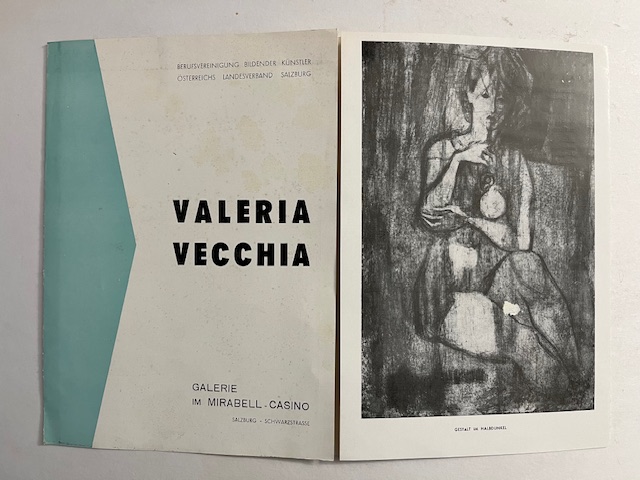 Valeria Vecchia. 36 Graphisce Kunstwerke. Galerie im Mirabell-Casino, Salzburg (pieghevole)